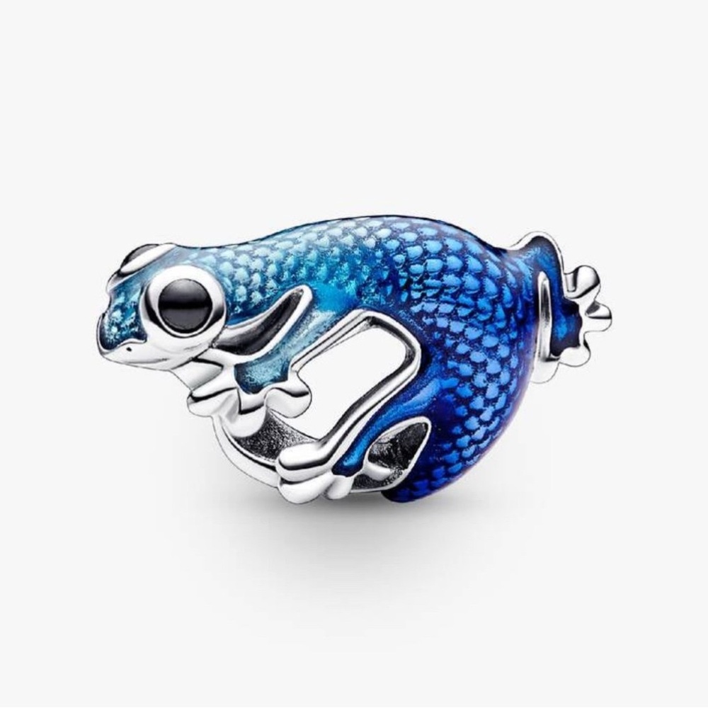 Pandora Enchanting Blue and Silver Frog Charm